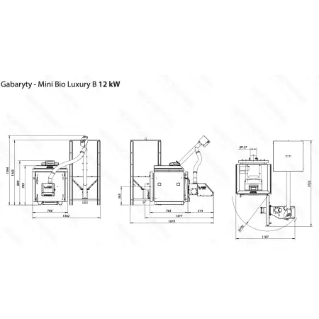 KOSTRZEWA Mini Bio Luxury B 12 kW kocioł na pelet